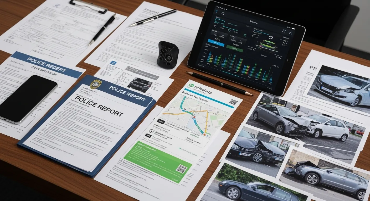 Evidence used in a robotaxi accident injury claim