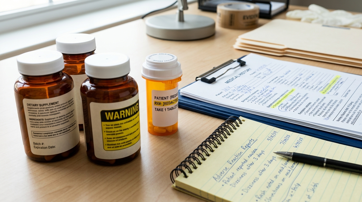 Kratom product evidence and medical records for an injury claim